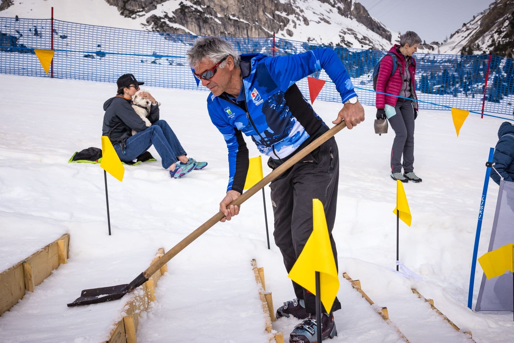 Volontario in pista